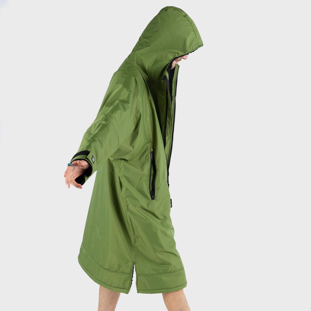 dryrobe Advance Long Sleeve Changing Robe - Dark Green / Black Extra Image 2